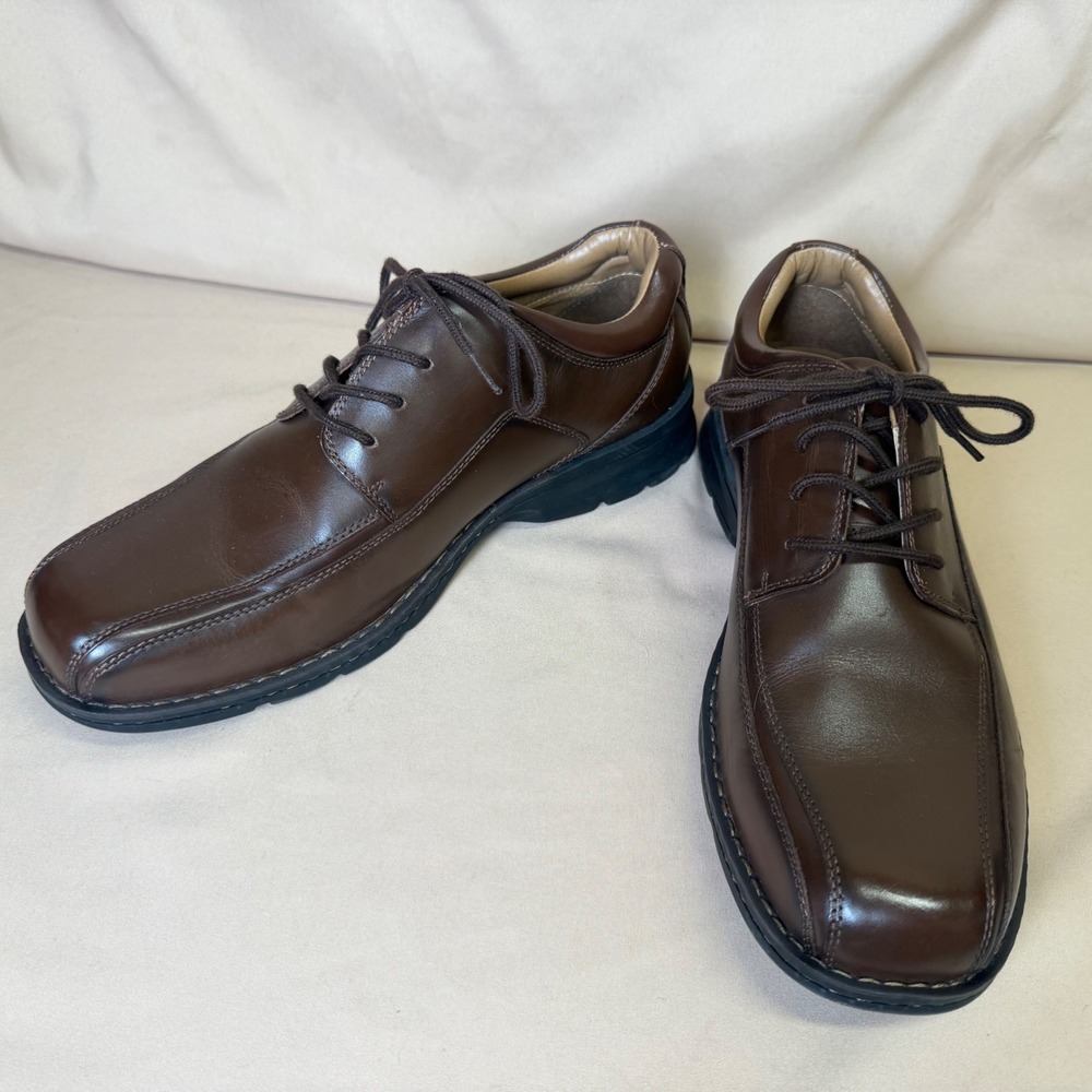 Dockers Mens ProStyle Leather Bicycle Toe Oxford Shoes Brown 90-29023 Size 11M